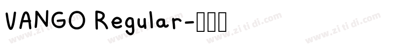 VANGO Regular字体转换